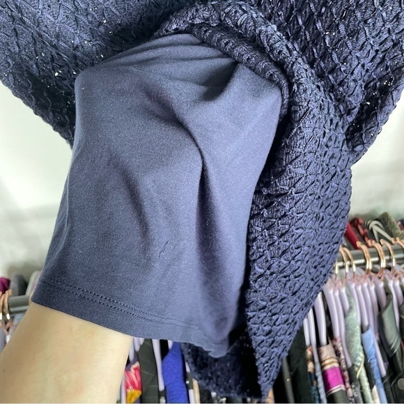 𝅺moth Navy Knit Ribbon Polo Sweater Dress - Picture 8 of 11